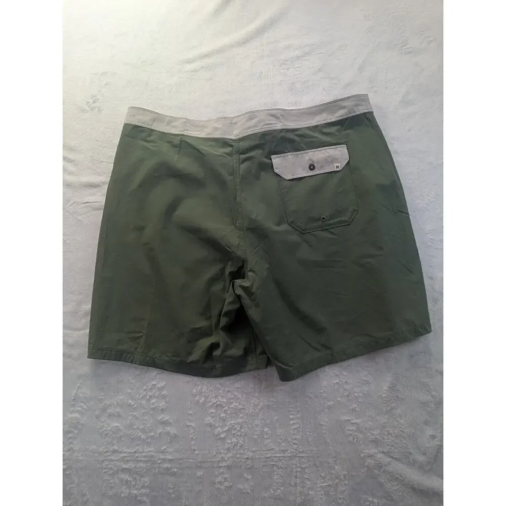 Hurley Phantom Naturals Men's Size 38 Green 18” Boardshorts Swim Trunks NWT